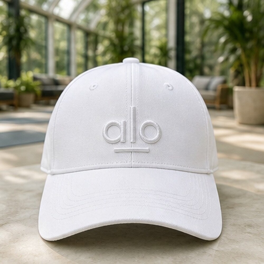 Alo Yoga White Baseball Cap Tennis Golf Yoga Hat
